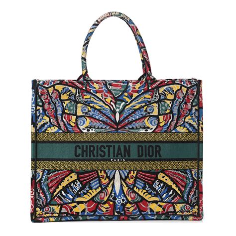 christian dior canvas book tote.